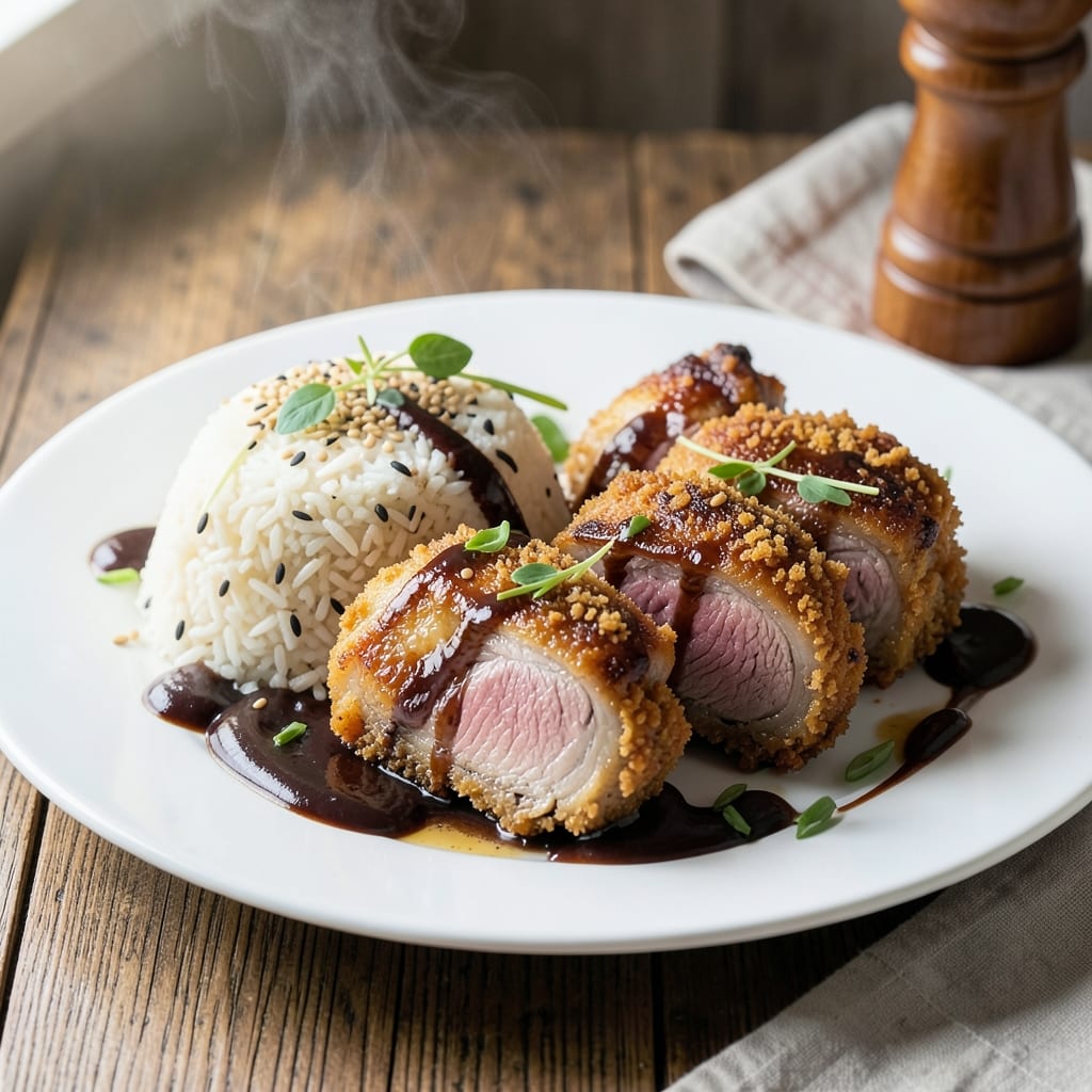Fried Pork Chops and Rice Recipe: Crispy Pan-Seared with Garlic-Herb Rice