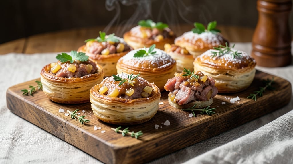Mini Pork Pies Recipe: Flaky Pastry Hugs Savory Meatballs