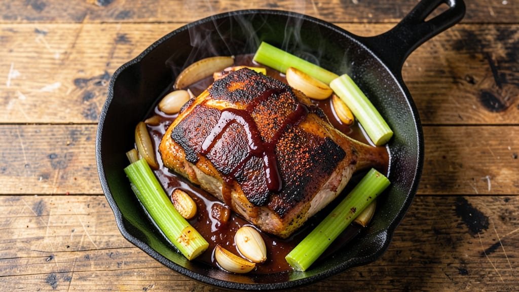 Mississippi Pork Recipe: Smoky Chipotle-Shredded Magic With Celery Crown Crunch