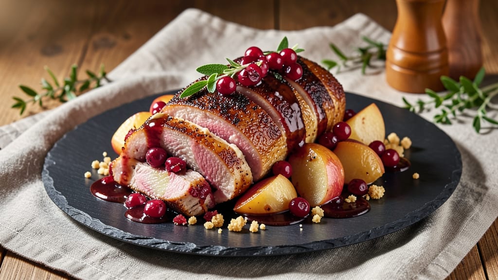 Apple Cranberry Stuffed Pork Tenderloin Recipe: Sweet-Tart Filling That Never Drips