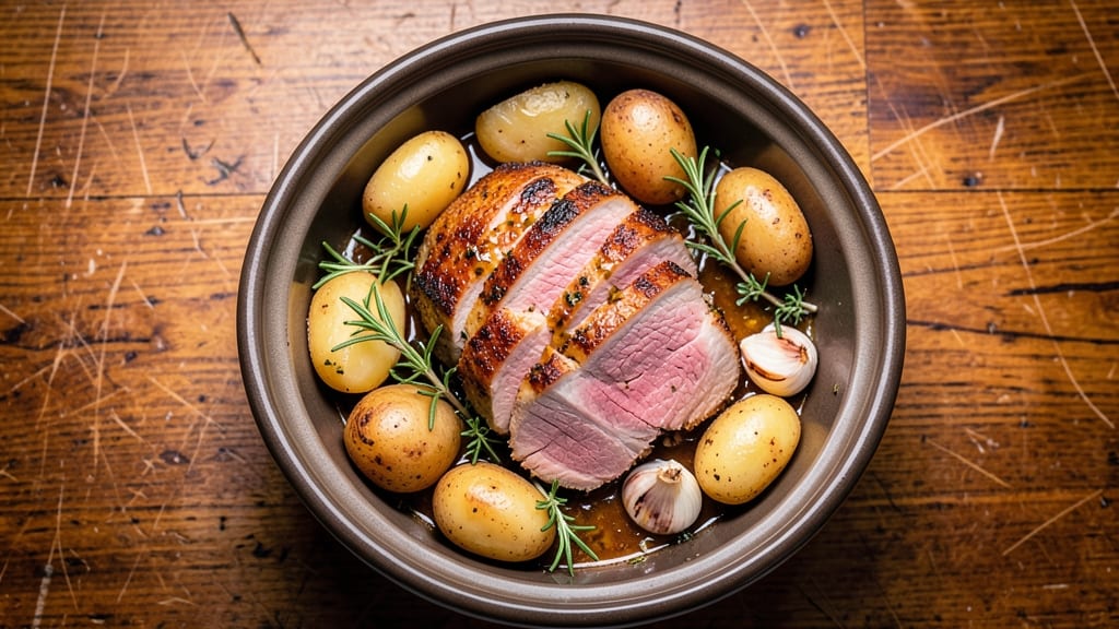 Amazing Pork Tenderloin Slow Cooker Recipe With Potatoes: Herb-Infused Roast and Fluffy Spuds in One Pot