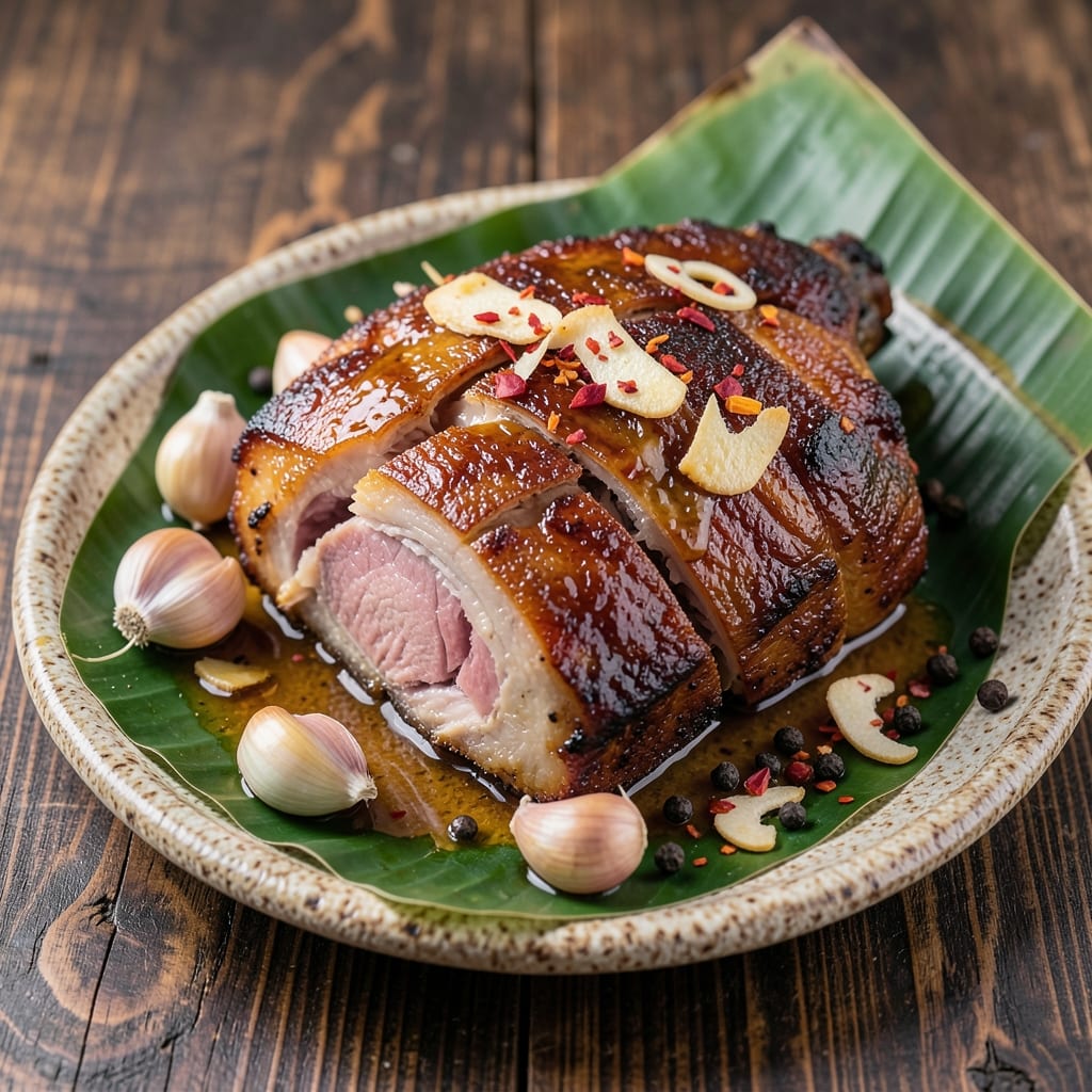 Filipino Pork Roast Recipe: Adobo-Style Vinegar and Soy Simmered to Fork-Tender