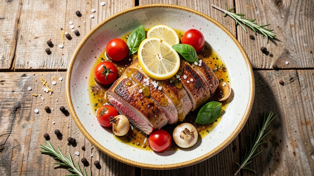 Mediterranean Pork Loin Recipe: Herb-Infused Roast With Celery Crown Crunch