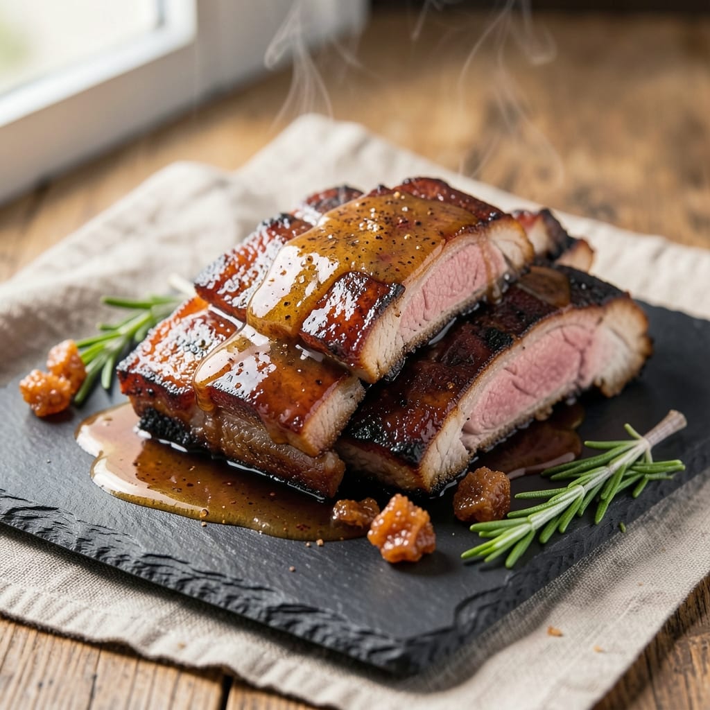 Fresh Pork Spare Ribs Recipe: Apple Cider-Spiced Crust and Juicy Pink Hearts
