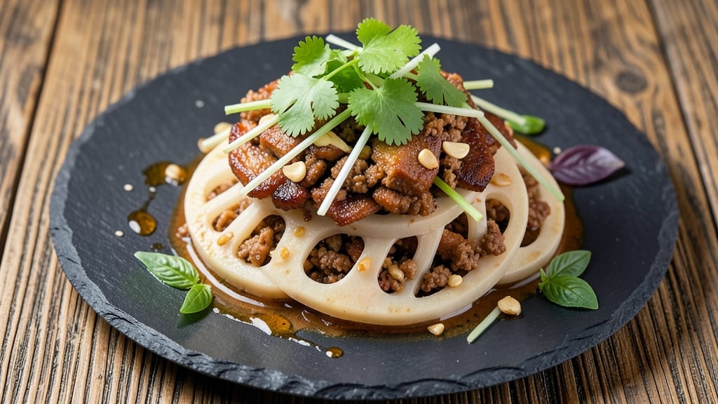 Minced Pork Lotus Root Recipe: Crisp-Tender Bites with Fragrant Herbs