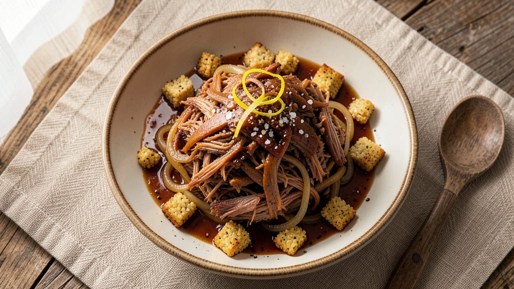 5-Ingredient Slow Cooker Pulled Pork Recipe: Hands-Off Smoky Richness for Tacos or Sandwiches