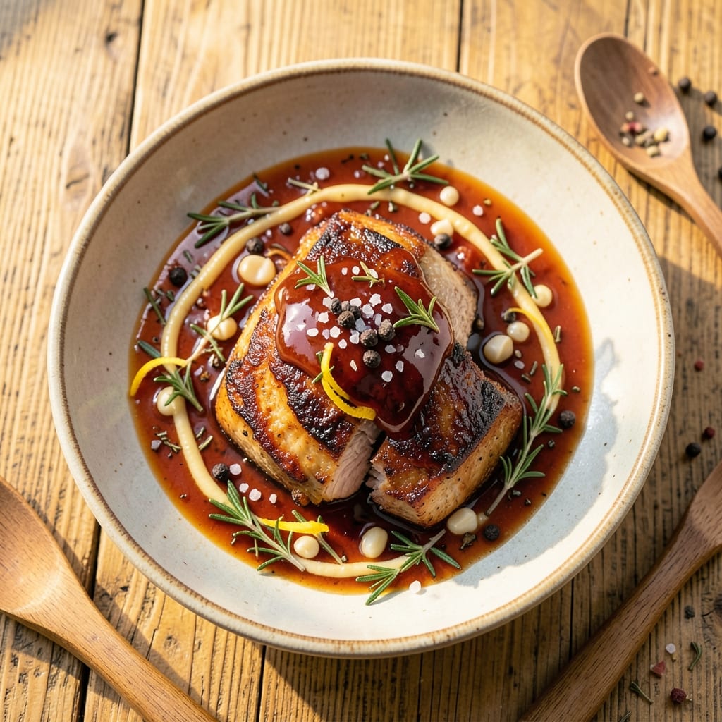 French Canadian Pork Spread Recipe: Maple-Infused Crispy Bark with Juicy Pink Centers
