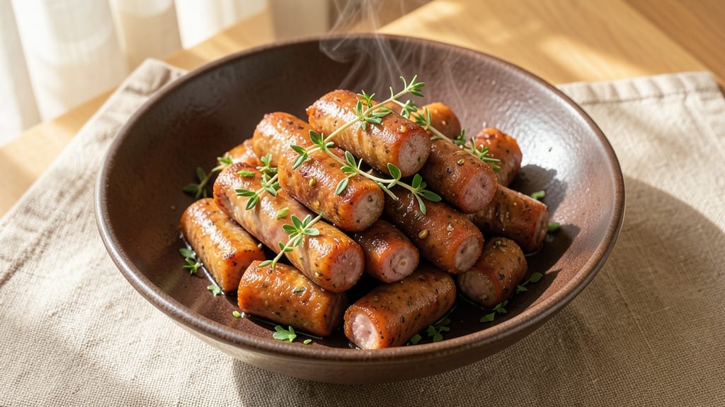 Mild Pork Sausage Recipe: Gentle Herb Crust With Juicy Pink Centers