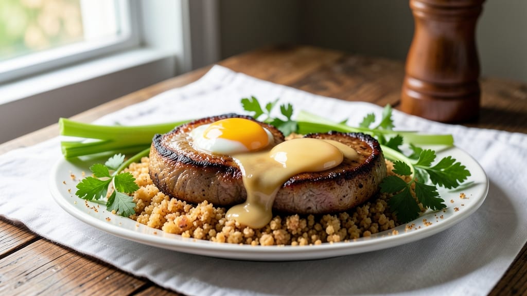 Amish Pork Chops Recipe: Celery Crown Crunch Over Creamy Herb Gravy