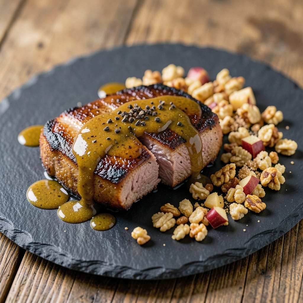 Foodnatics Pork Chop Recipe: Apple Cider-Crusted Crunch with Juicy Pink Hearts