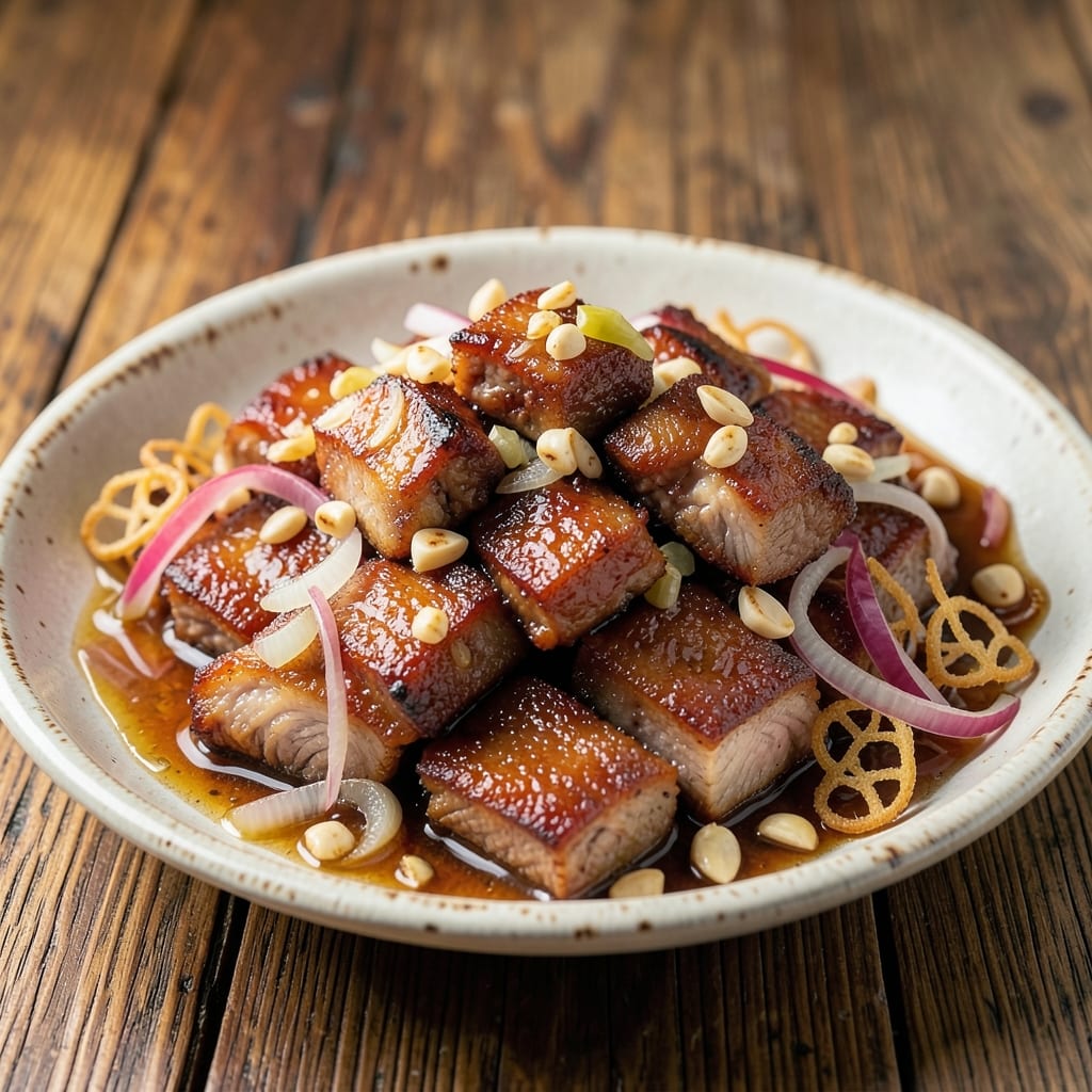 Fried Pork Sisig Recipe: Crispy Vinegar-Kissed Topping with Juicy Hearts