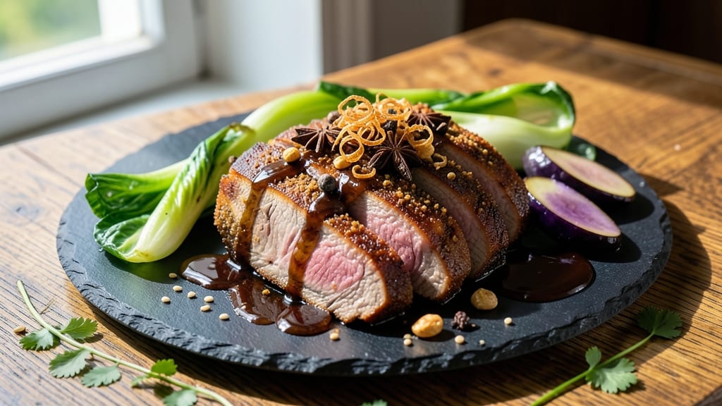 Asian Pork Loin Roast Recipe: Five-Spice Crust Meets Juicy Pink Core