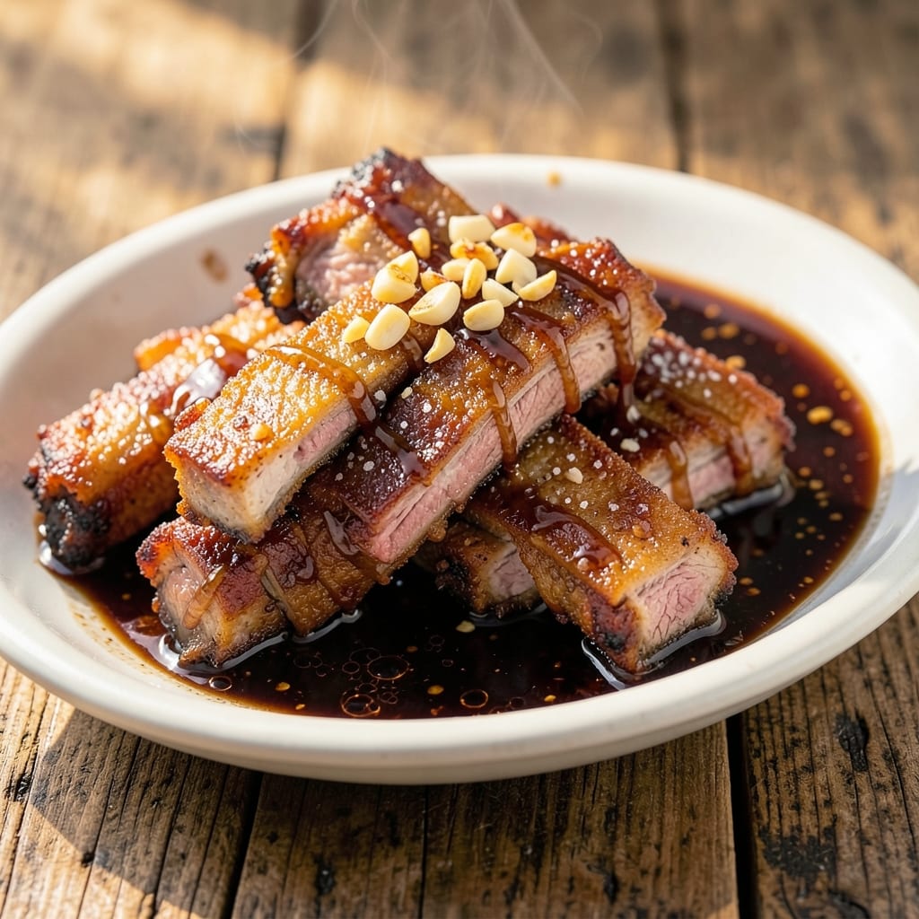 Filipino-Style Fried Pork Ribs Recipe: Crispy Vinegar-Caramelized Bites with Adobo Heat
