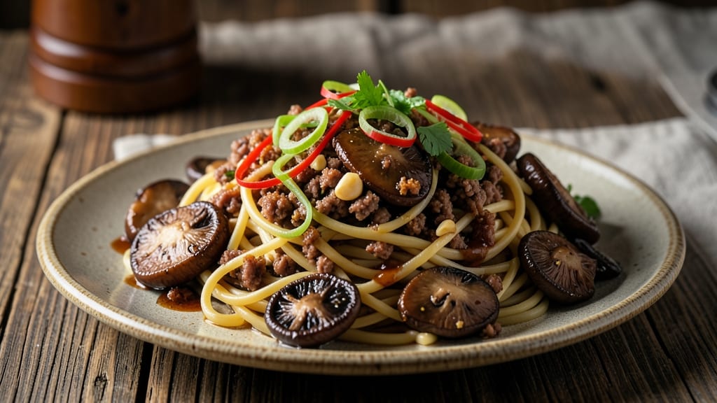 Minced Pork and Mushroom Noodles Recipe: Savory Stir-Fry With Earthy Umami Depth
