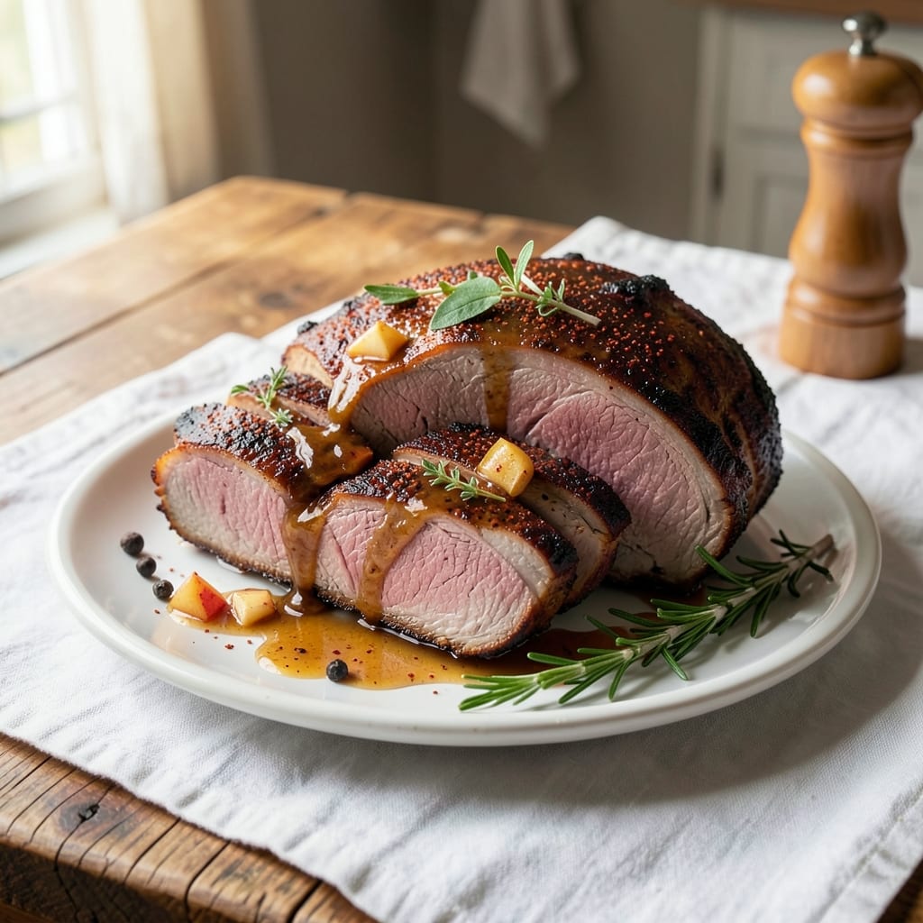 Foodi Pork Roast Recipe: Apple Cider-Braised Crispy Bark Magic