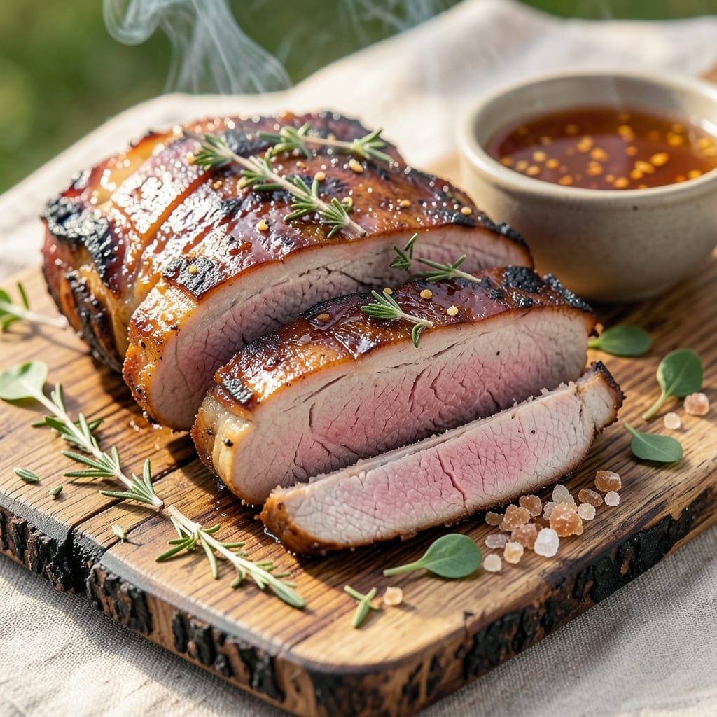 Fresh Pork Picnic Roast Recipe: Smoky Apple-Cider Crust With Juicy Pink Centers