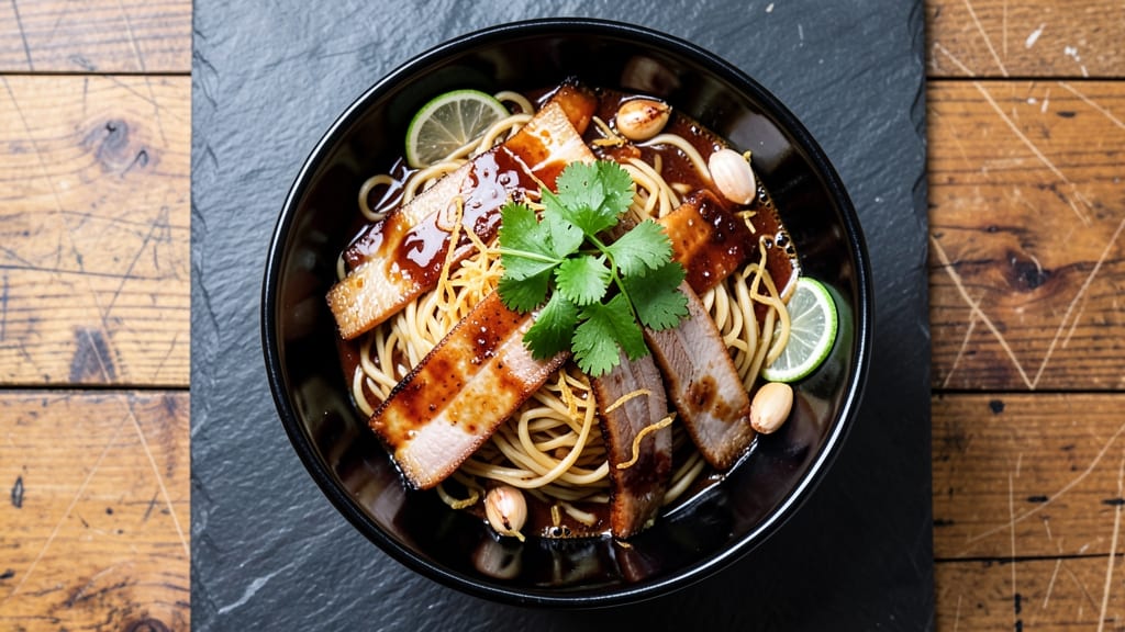 Asian Pork Noodle Bowl Recipe: Fragrant Ginger-Soy Stir-Fry Magic