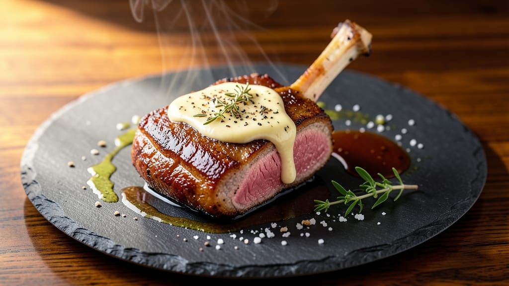 Michelin Star Pork Chop Recipe: Pan-Seared Crust Meets Juicy Pink Hearts