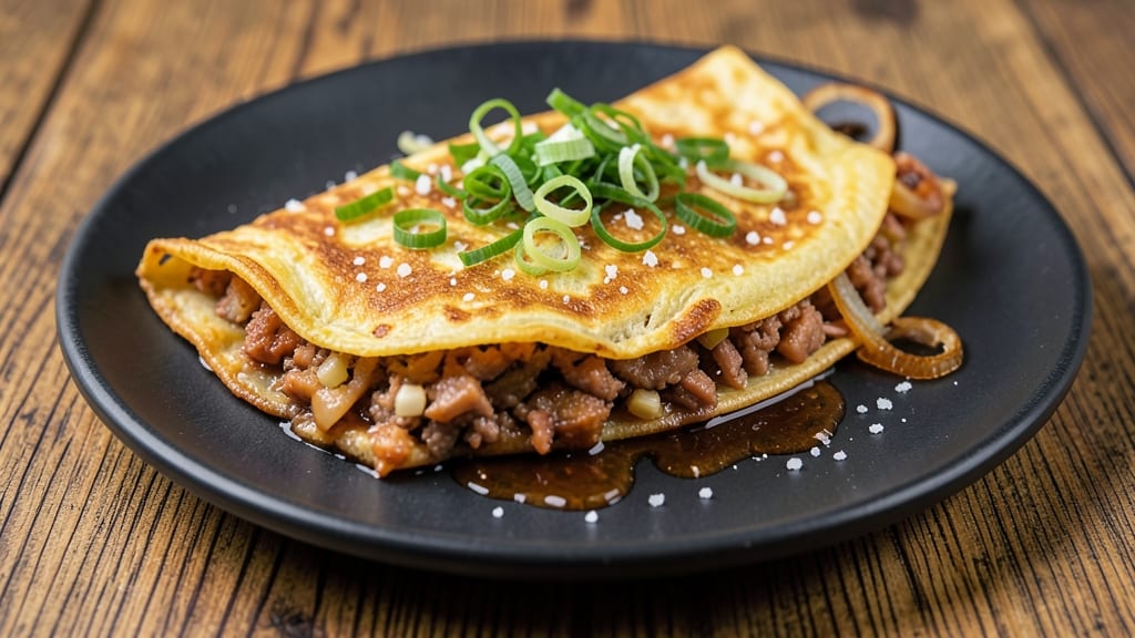 Minced Pork Omelette Recipe: Fluffy Eggs Wrapped Around Savory Pork Bites