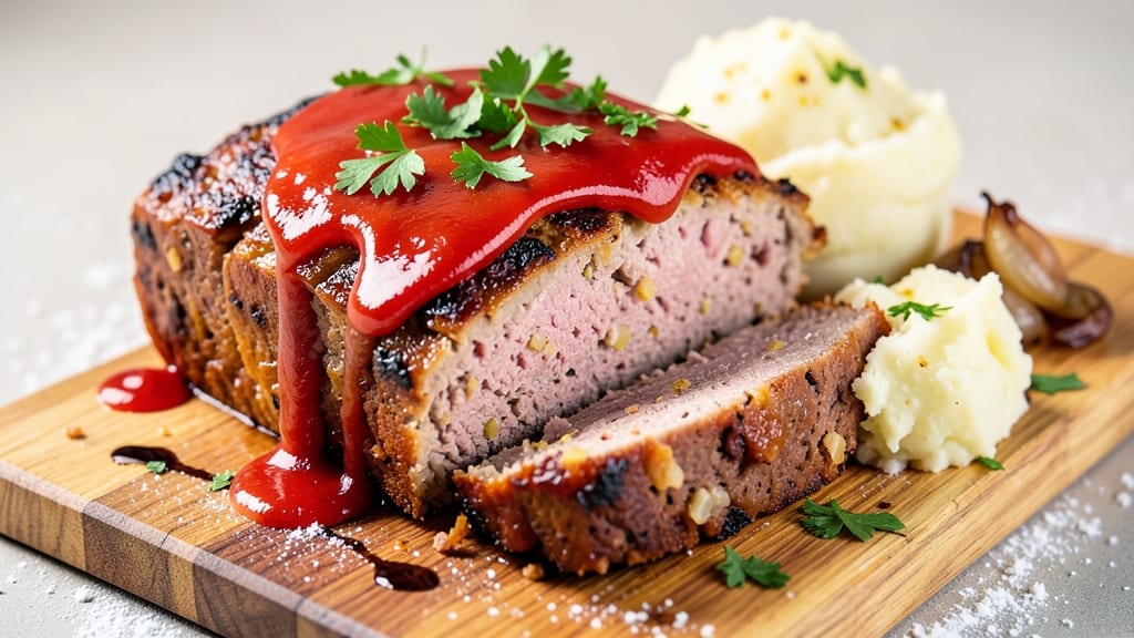 Meatloaf Recipe (Half Pork Half Beef): Herb-Infused Crust Meets Juicy Pink Magic