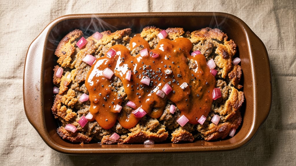 Meatloaf Recipe With Beef and Pork Sausage: Savory Swirls and Crispy Top Magic