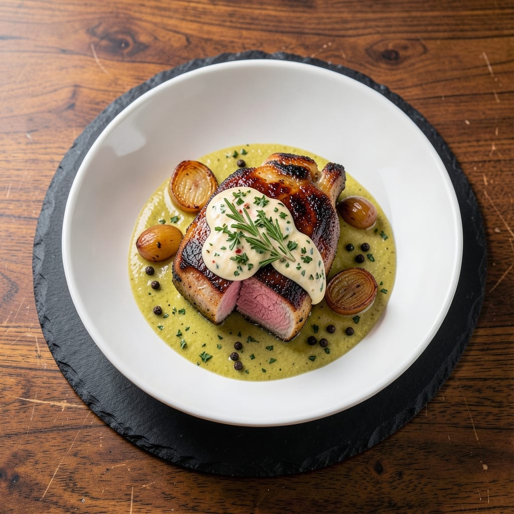 Fine Dining Pork Chops Recipe: Herb-Crusted Crisp With Juicy Pink Centers