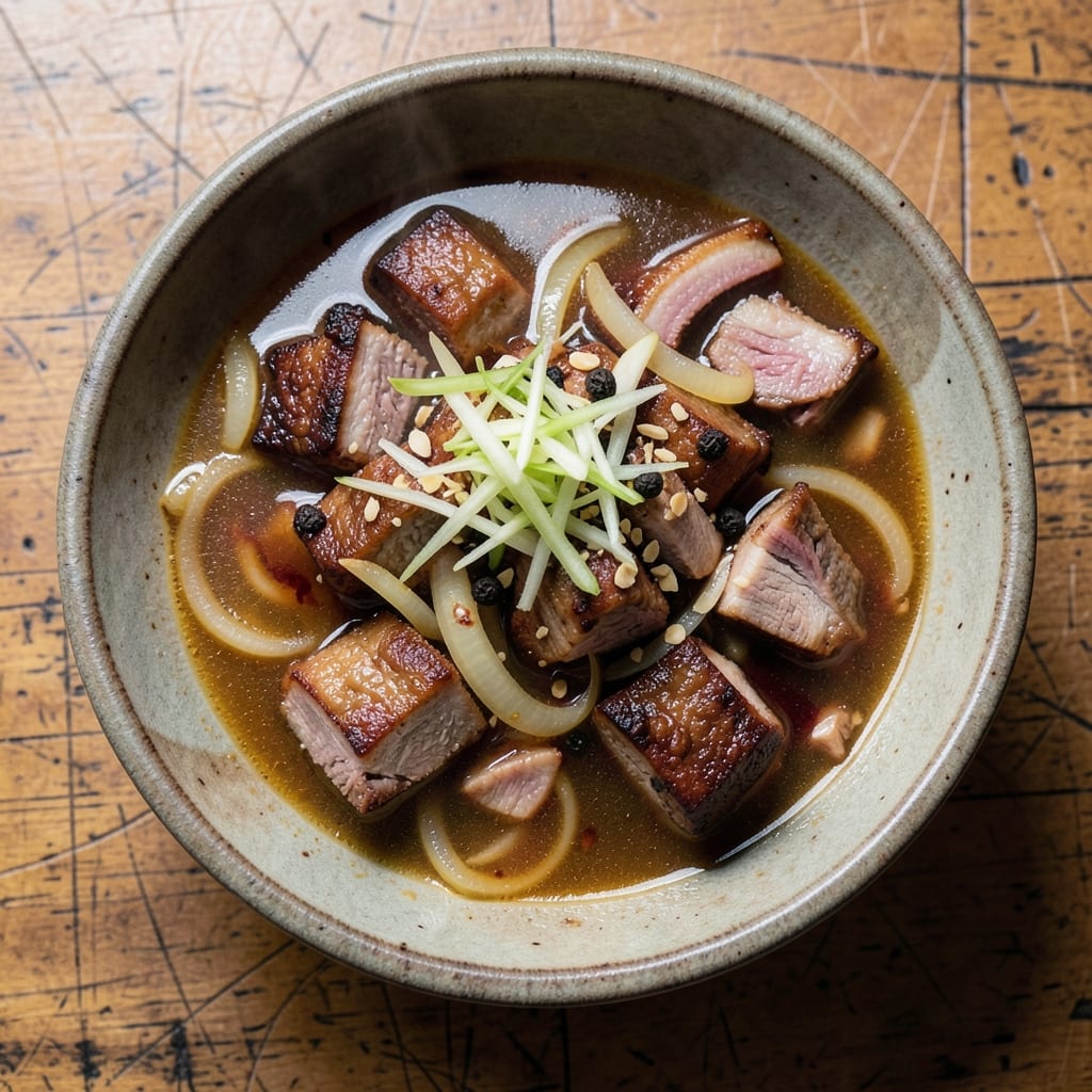 Filipino Pork Sour Soup Recipe: Vinegar-Kissed Comfort with Silky Pork Bites
