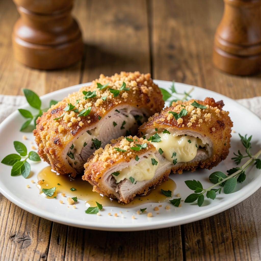 Fried Stuffed Pork Chops Recipe: Crispy Crust, Juicy Herb-Stuffed Centers