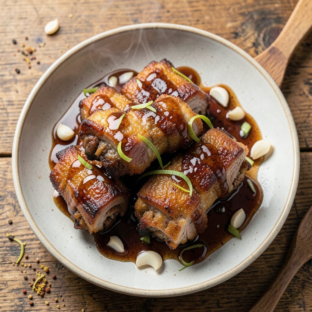 Fried Pork Knuckles Recipe: Crispy Vinegar-Kissed Bark with Juicy Pink Centers
