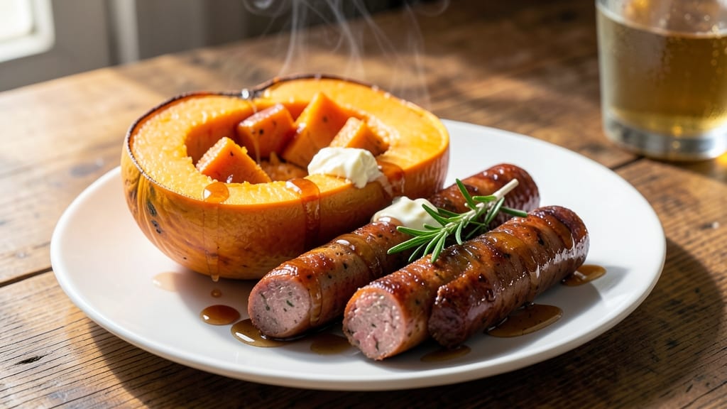 Acorn Squash and Pork Sausage Recipe: Roasted Sweetness Meets Savory Crunch