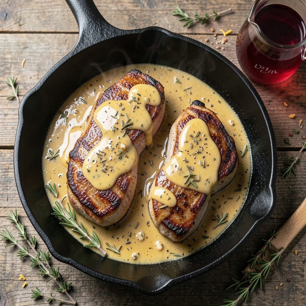 Farmers Market Pork Chops Recipe: Herbed Butter Sear and Apple Cider Braise for Fall-Off-Bone Tenderness