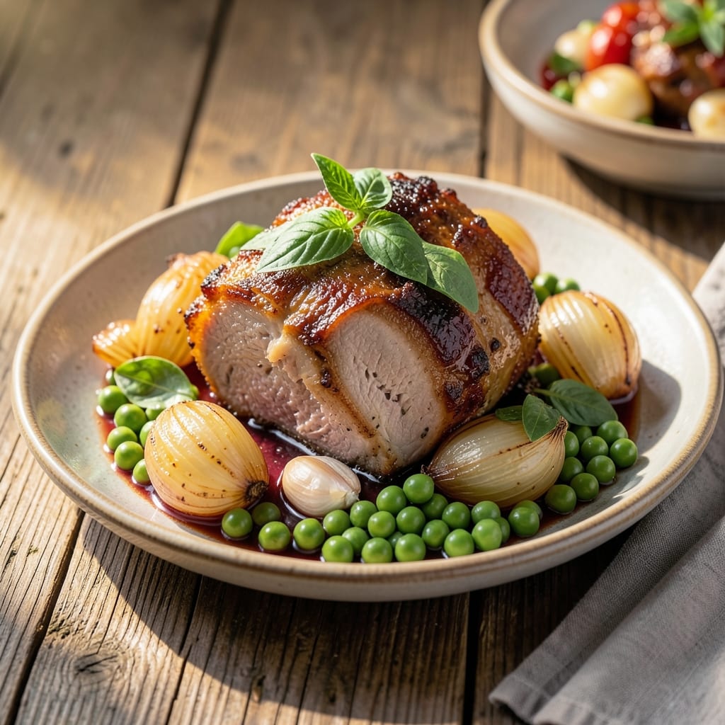 Foodland Pork Guisantes Recipe: Creamy Tomato-Basil Braise with Crispy Edges
