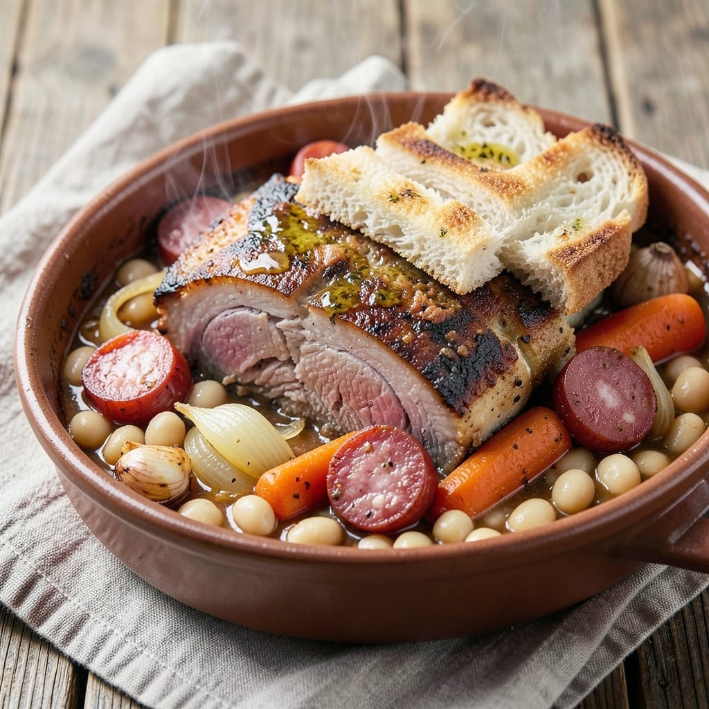 French Pork Cassoulet Recipe: White Bean and Sausage Layered Tradition