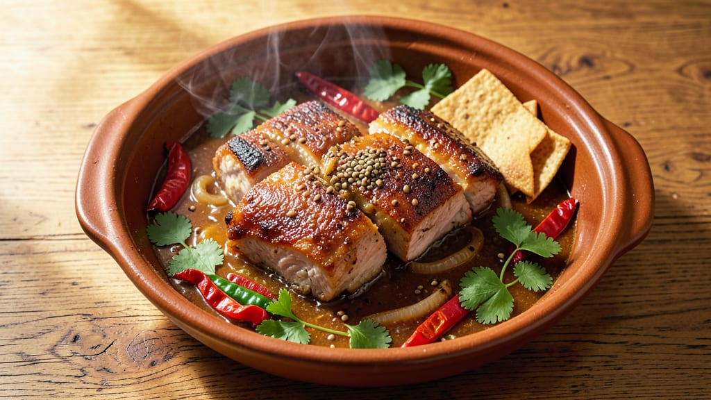 Mexican Pork Roast Slow Cooker Recipe: Smoky Cumin-Chipotle Shreds With Crispy Celery Crowns