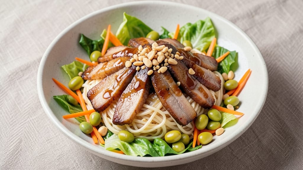 Asian Pork Salad Recipe: Crunchy Rice Noodles and Tangy Lime Dressing