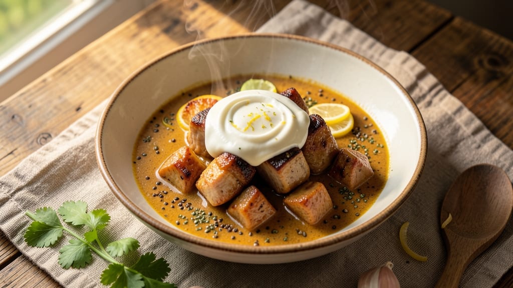 Mild Pork Curry Recipe: Fragrant Coconut Cream With Tender Meat
